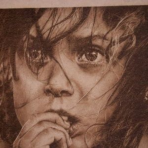 Precious young lady.  Custom laser engraving